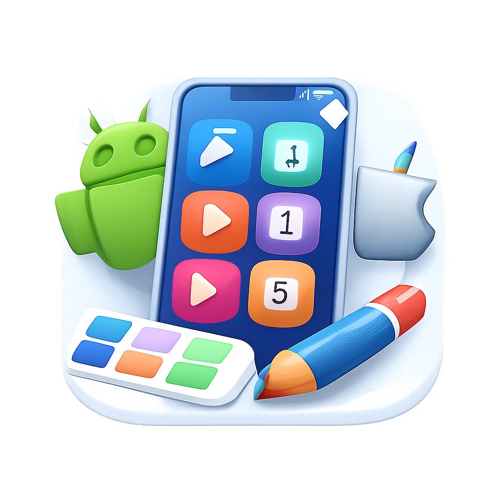 تولیدکننده نماد برنامه برای Android و iOS